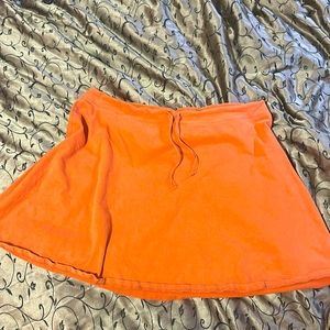 Water girl orange skirt